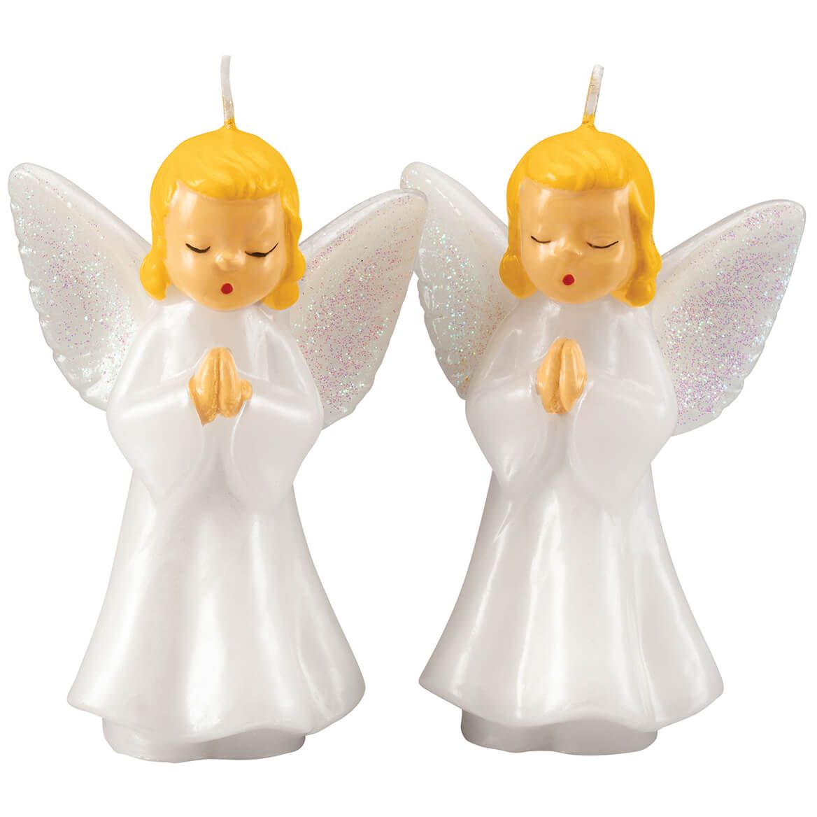 Vintage Praying Angels Candle Pair + '-' + 370731
