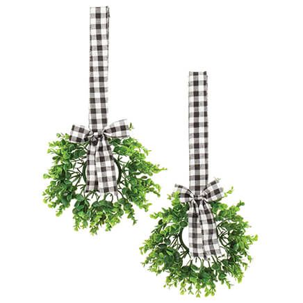 Indoor Window Wreaths, Set of 2-370869