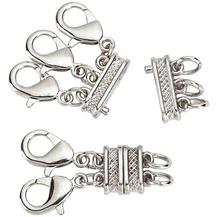 Layered Necklace Spacer with Magnetic Clasp 2-Pc. Set-370953