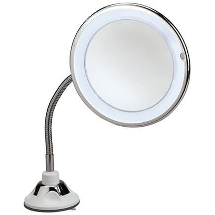 Flexible Suction Cup LED 10X Mirror with 360° Rotation-371083