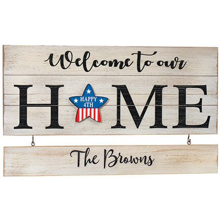 Personalized "Welcome to our Home" Holiday Plaque-371319