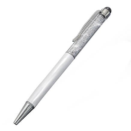 Silver-Tone Designer Crystal Pen/Stylus-371403