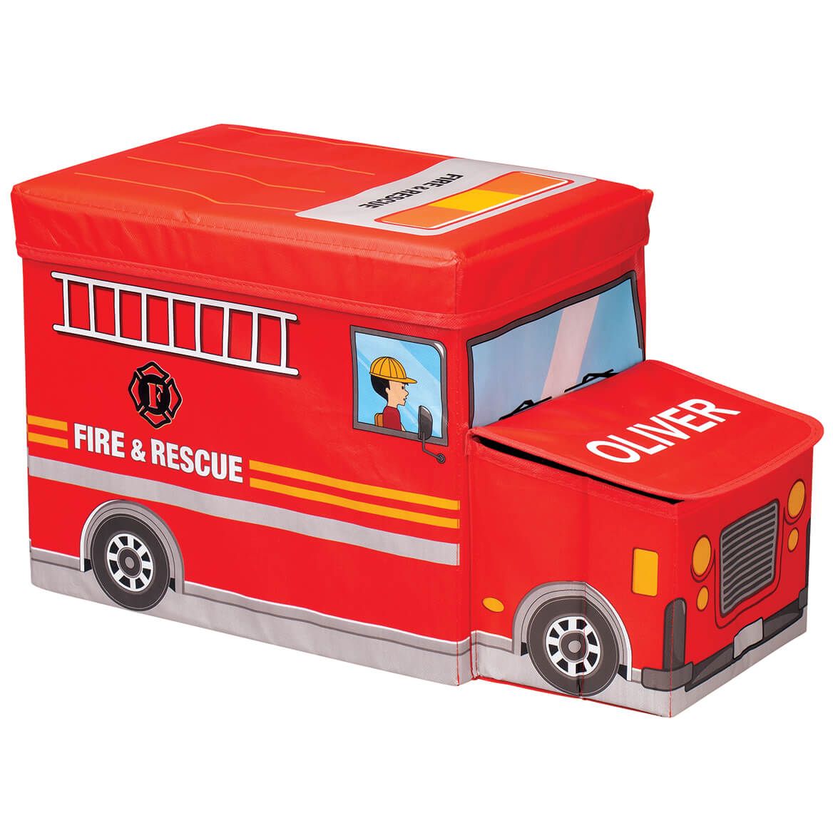 Personalized Fire Truck Storage Box + '-' + 371454