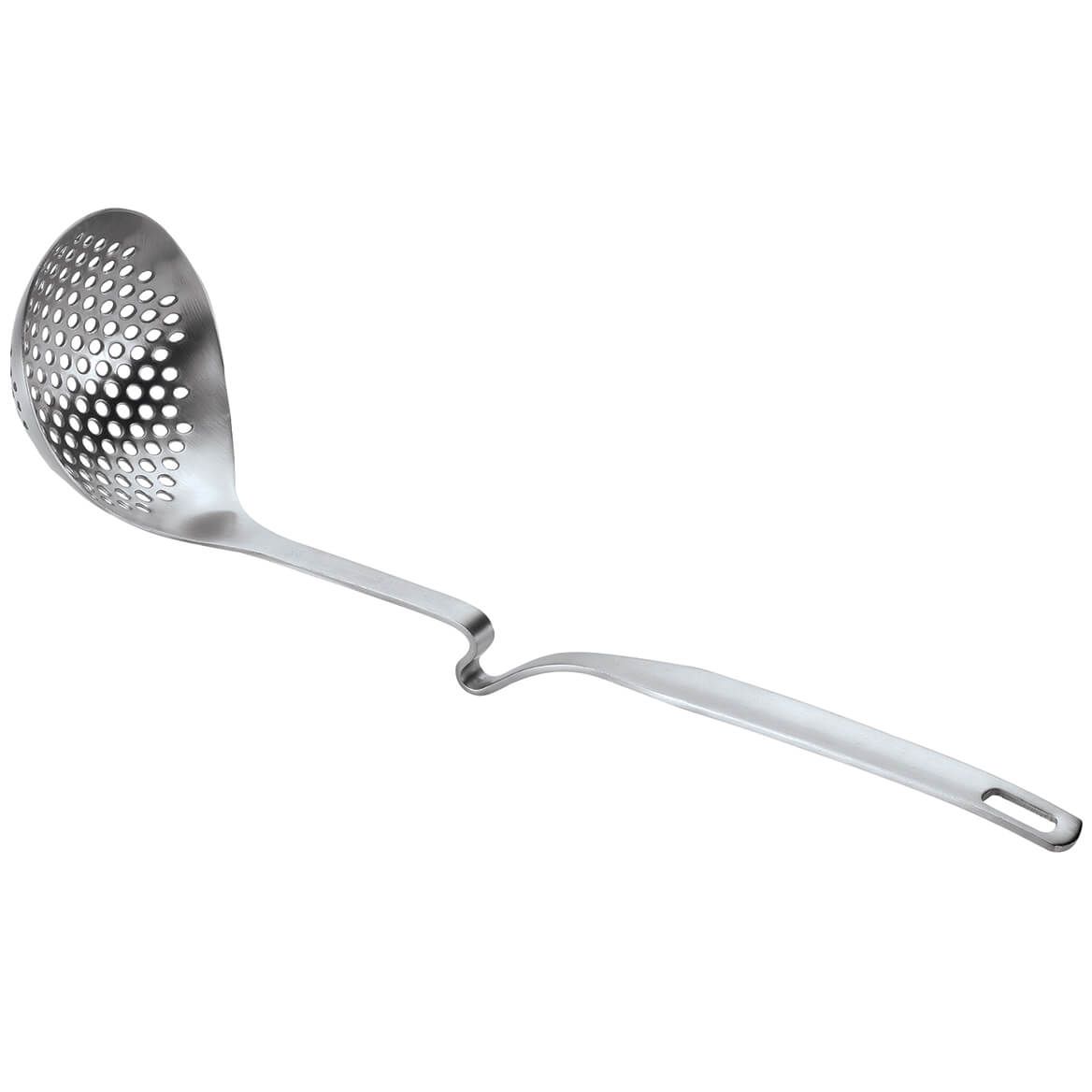 Stainless Steel Slotted Ladle with Rim Rest + '-' + 372009