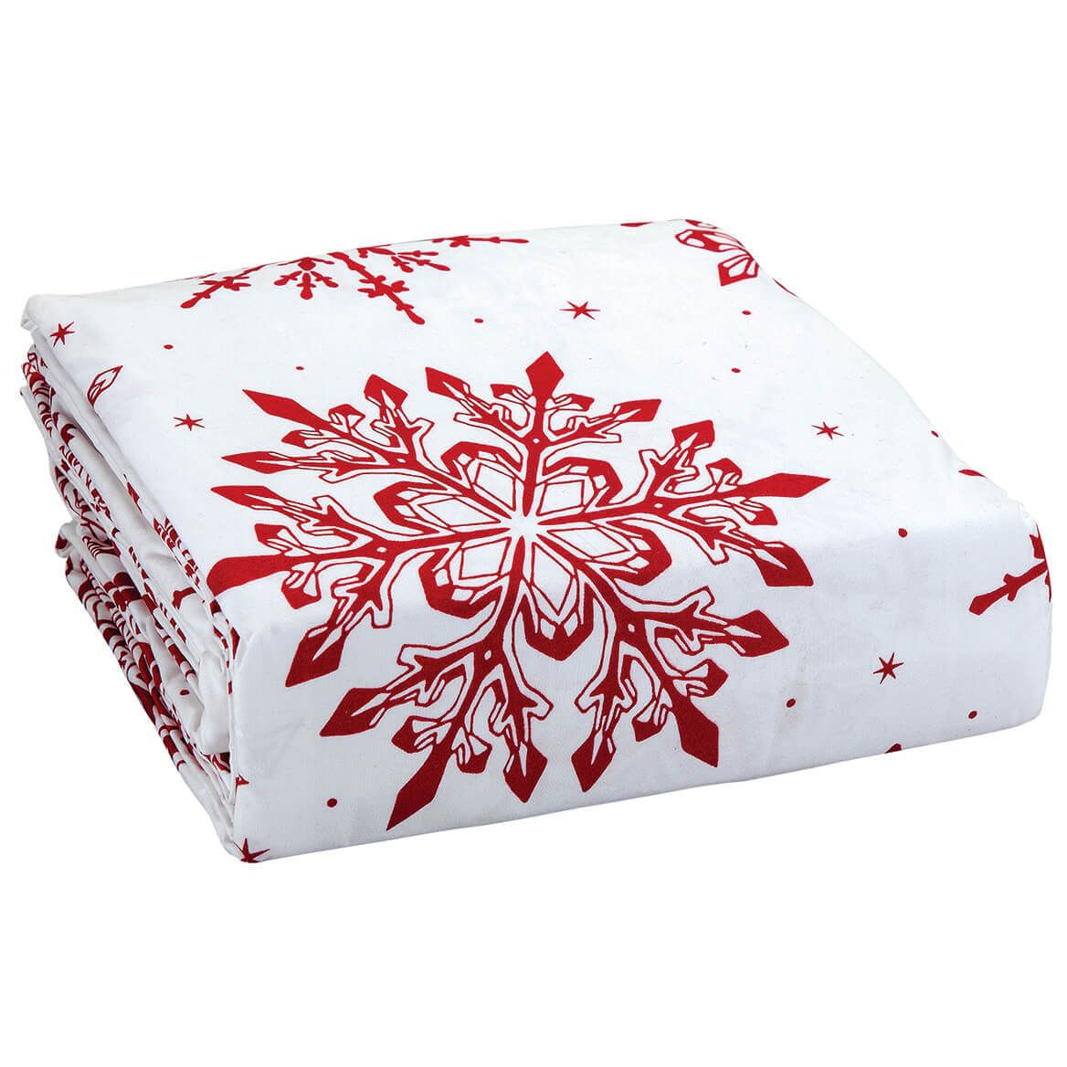 Snowflake Flannel Sheet Set by Oakridge™ + '-' + 372120