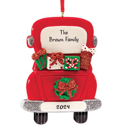 Personalized Christmas Truck Ornament-372235