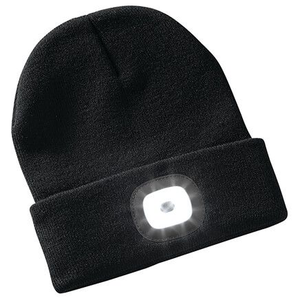 Rechargeable LED Light Knit Hat-372349