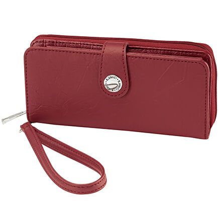 B. Amici™ Nancy RFID Leather Wallet with Wristlet-372510