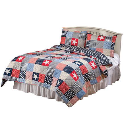 Americana Quilted Bedspread and Sham Set by OakRidge™-372550