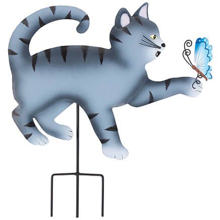 Metal Kitten with Butterfly Stake by Fox River™ Creations-372553