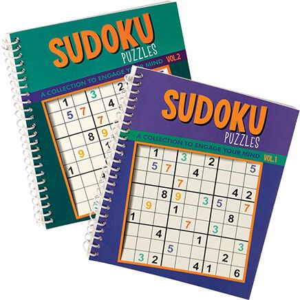 Sudoku Puzzle Spiral Books, Vol. 1 and 2, Set of 2-372573