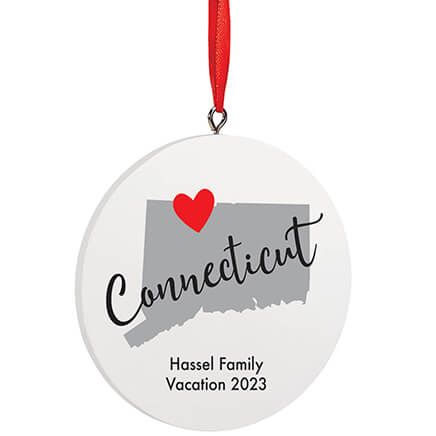 Personalized Home State Love Ornament-372592