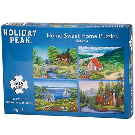 Home Sweet Home Puzzles by Holiday Peak™, Set of 4-372612