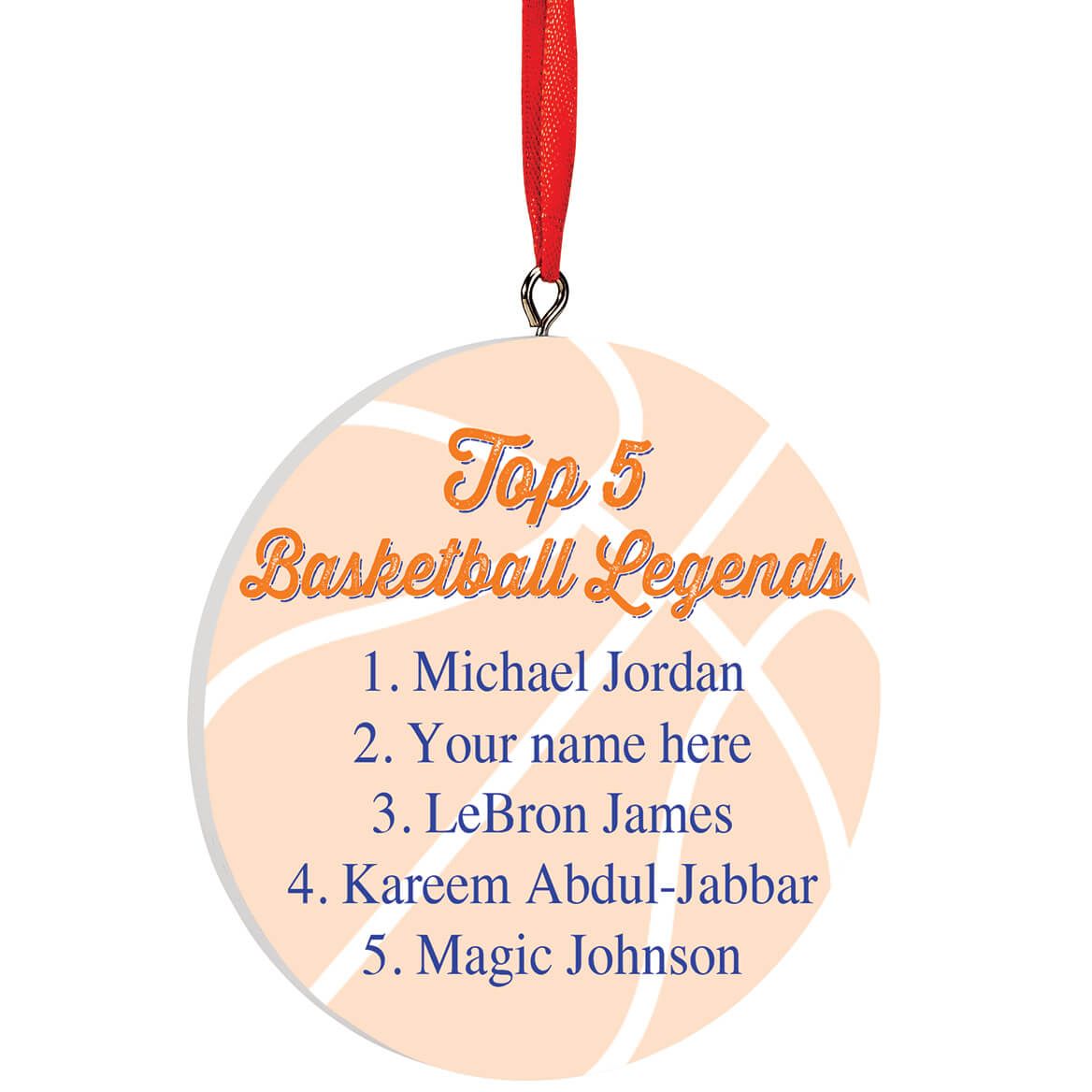 Personalized Basketball Legends Ornament + '-' + 372719