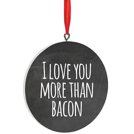 Personalized I Love You More Than Bacon Ornament-372731