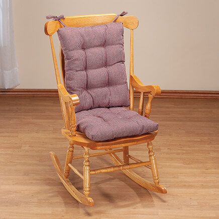 Houndstooth Rocking Chair Cushion Set - Miles Kimball