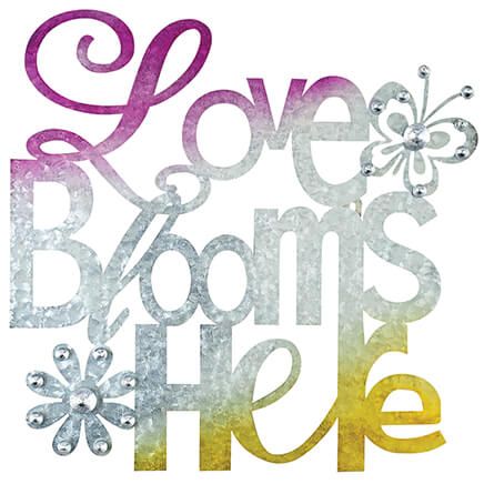 Love Blooms Here Metal Sign by Fox River™ Creations-372788