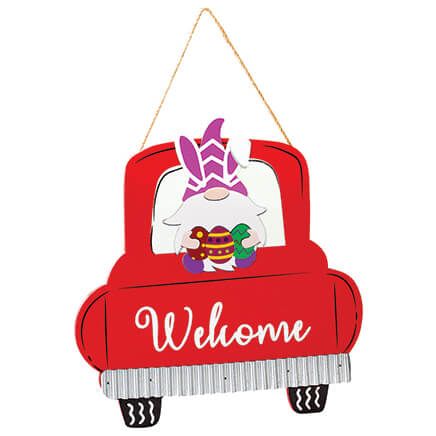 Welcome Gnome Truck Hanger with 6 Interchangeable Accents-372798