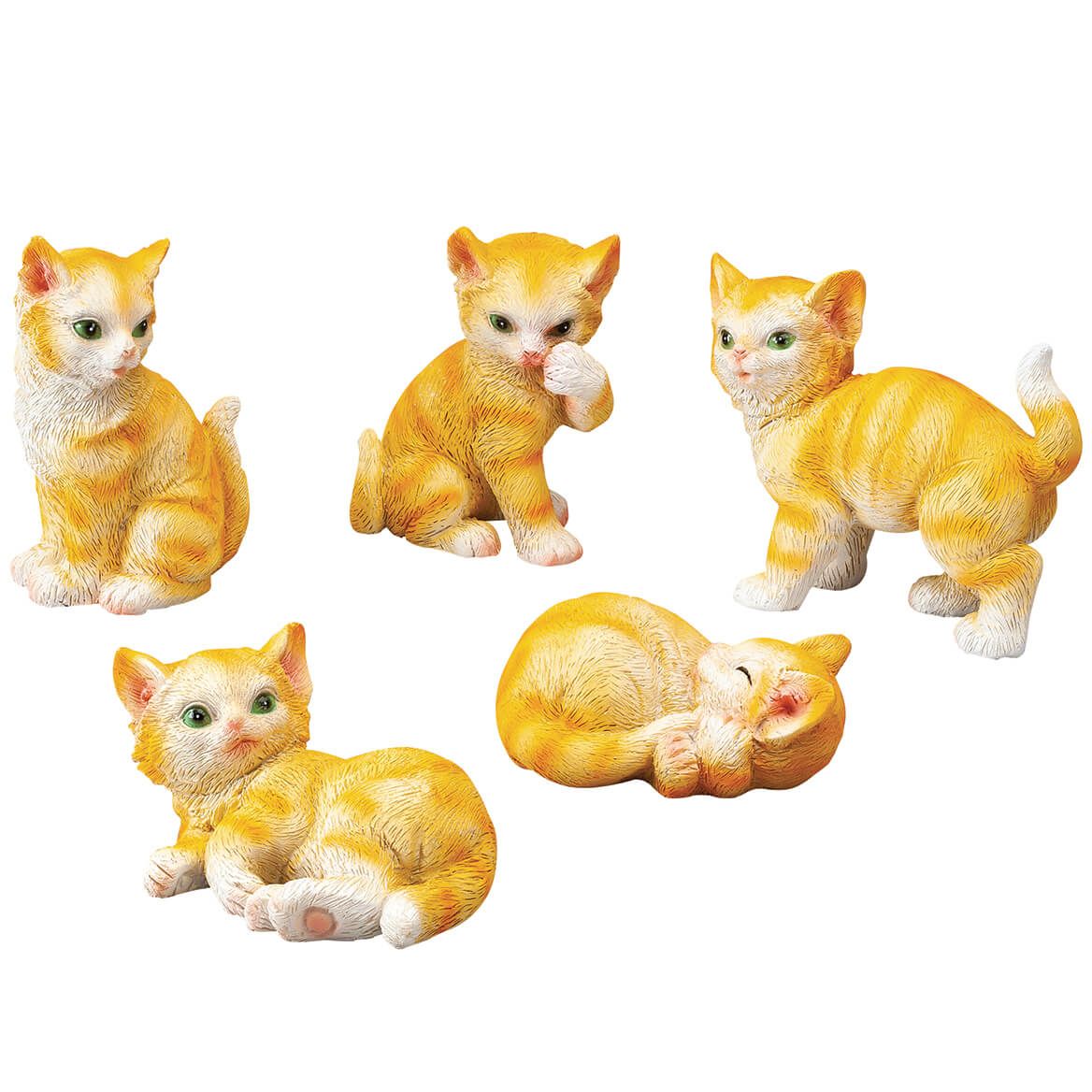 Mini Kitten Sitter Figurines, Set of 5 + '-' + 372806