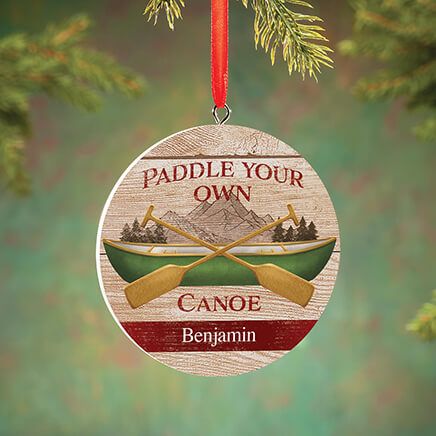 Personalized Paddle Your Own Canoe Ornament-372821
