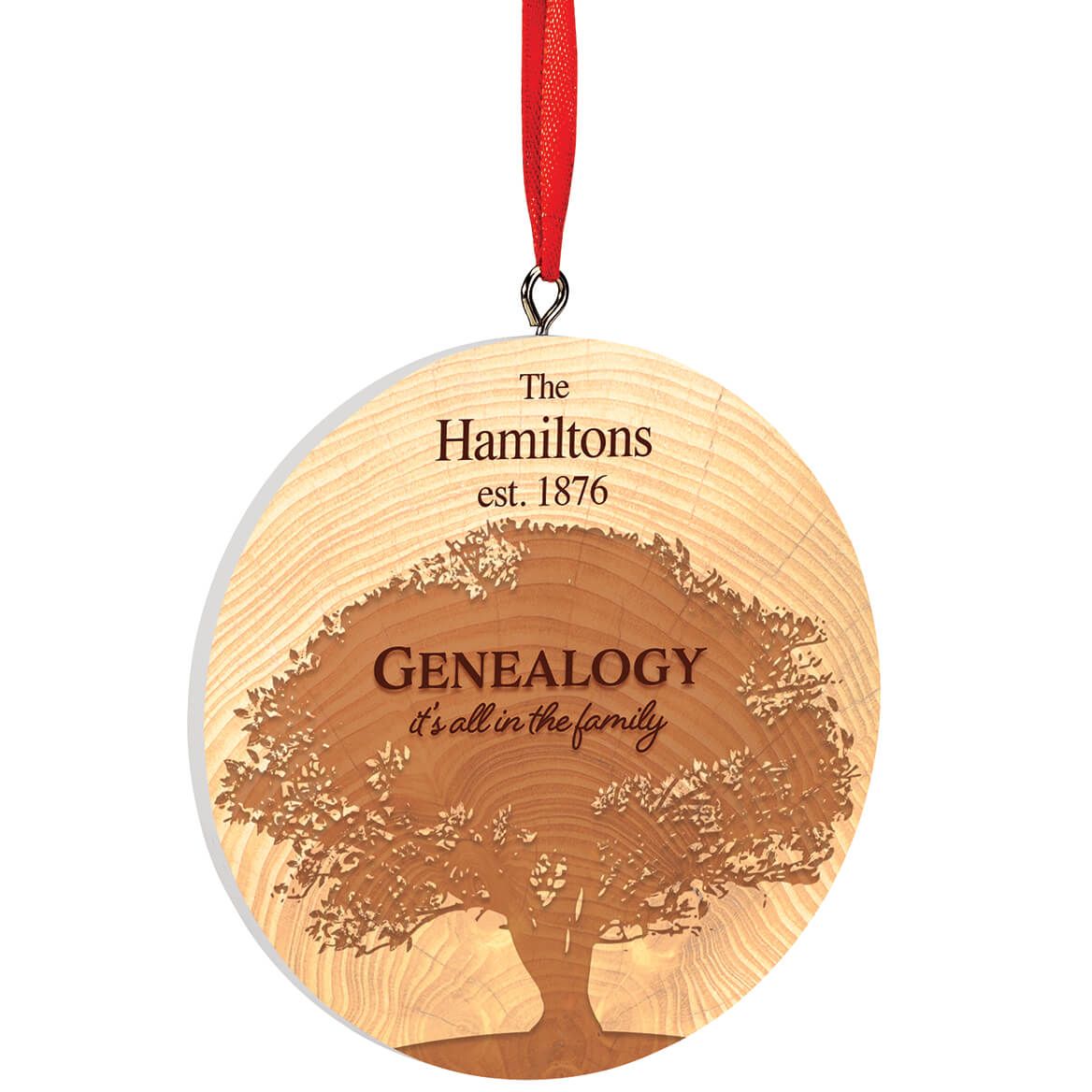 Personalized Genealogy Ornament + '-' + 372862