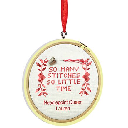 Personalized So Many Stitches Ornament-372866
