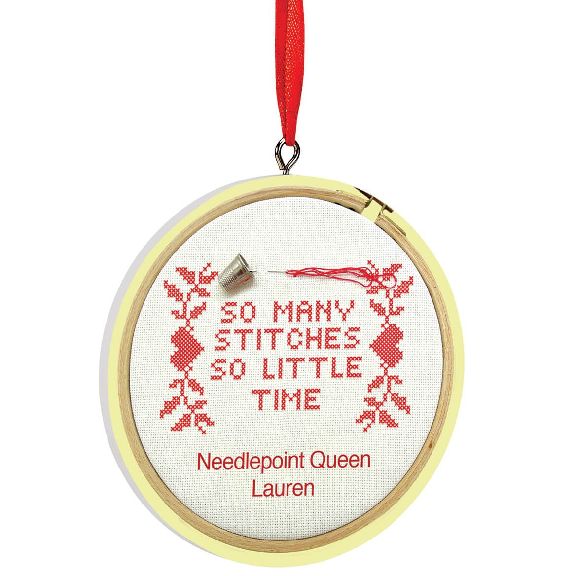 Personalized So Many Stitches Ornament + '-' + 372866
