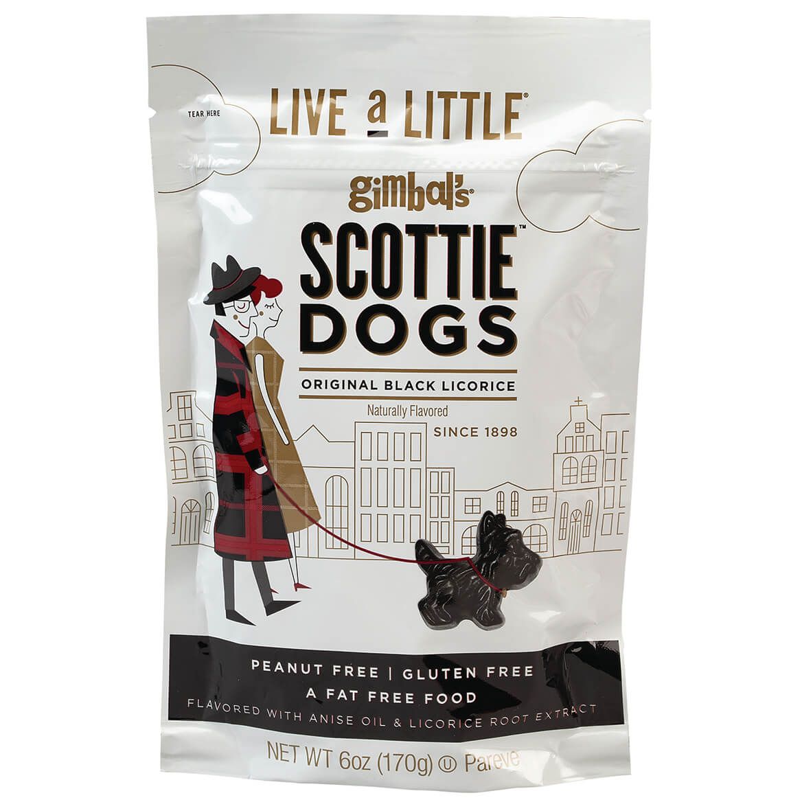 Gimbal's Black Licorice Scottie Dogs, 6 oz. + '-' + 372872