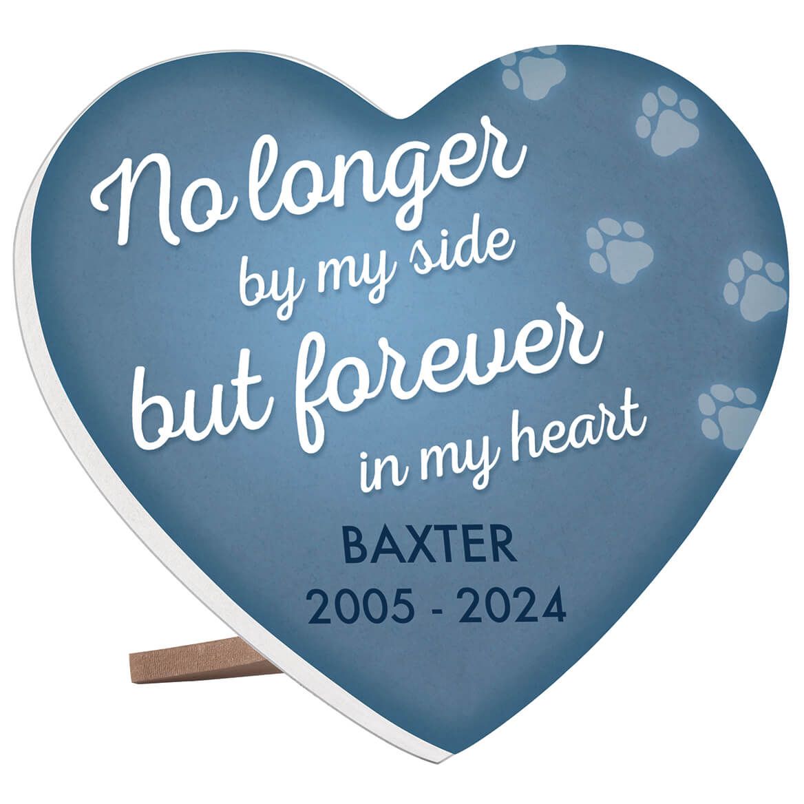 Personalized Pet Memorial Heart Table Sitter + '-' + 372909