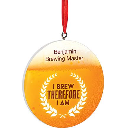 Personalized Beer Brewing Ornament-372968