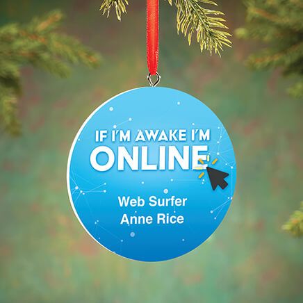 Personalized Web Surfer Ornament-372969