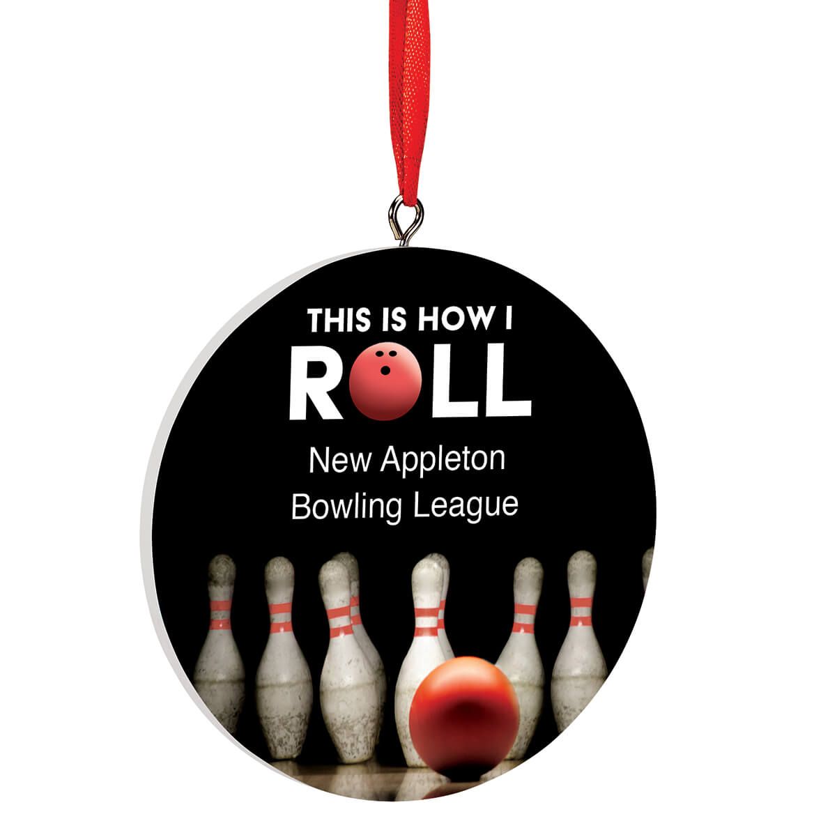 Personalized "This is How I Roll" Bowling Ornament + '-' + 372970