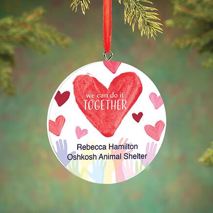 Personalized "We Can Do It Together" Volunteer Ornament-372985