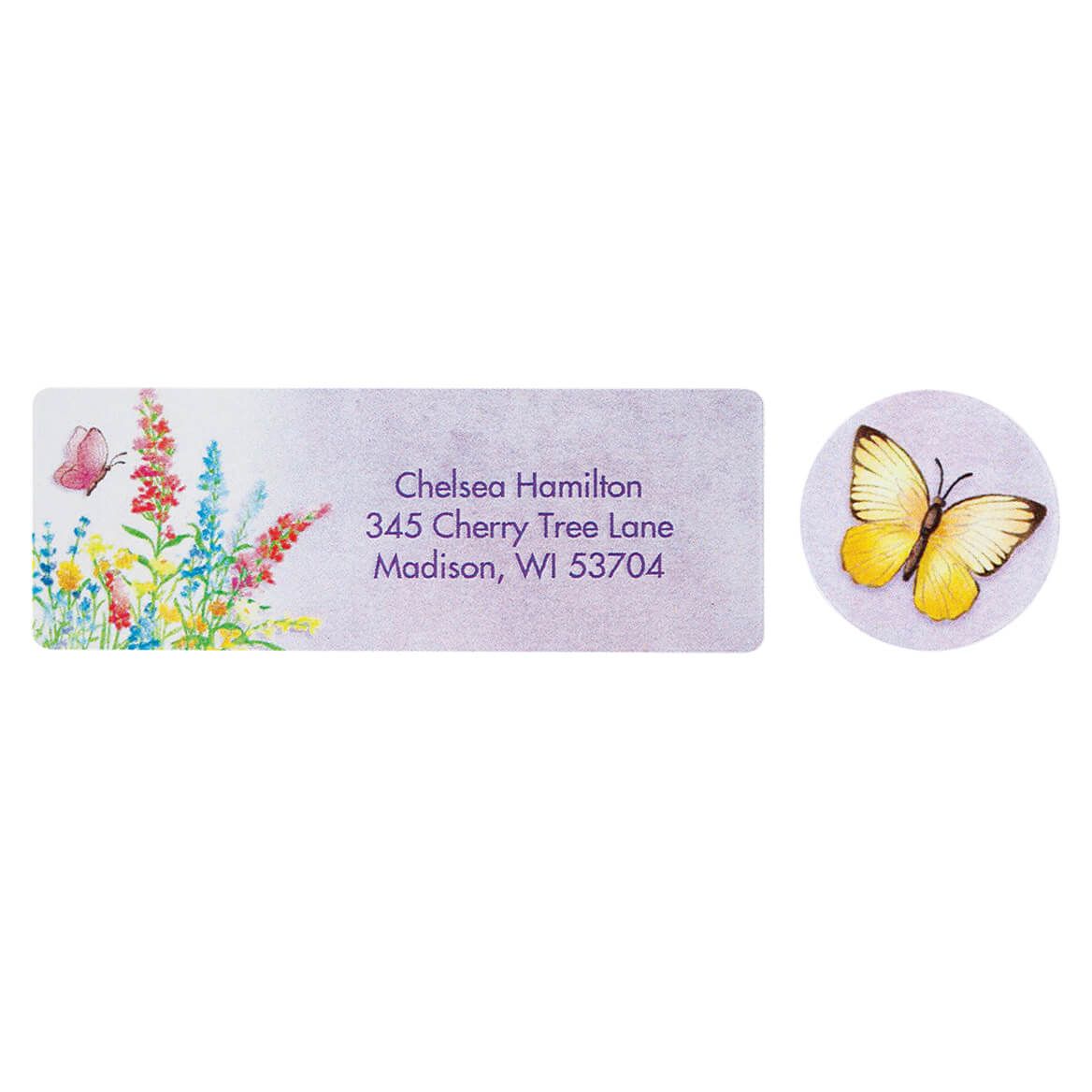 Personalized Butterfly Labels and Seals, Set of 20 + '-' + 373029