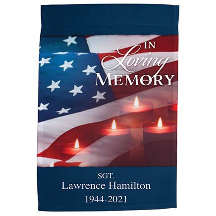Personalized Patriotic Memorial Garden Flag-373227