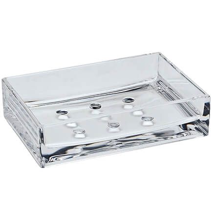 Rectangular Clear Acrylic Soap Dish-373259