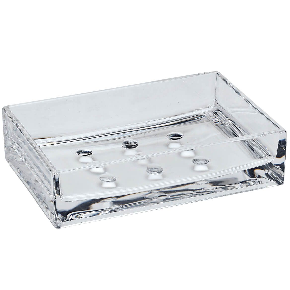 Rectangular Clear Acrylic Soap Dish + '-' + 373259