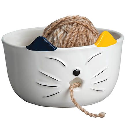 Cat Face Yarn Bowl-373304