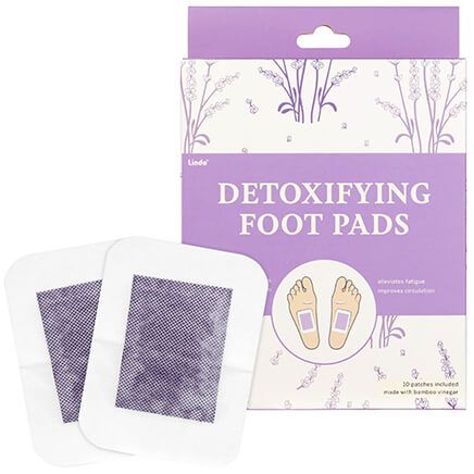 Lavender Detoxifying Foot Pads, Set of 10-373324