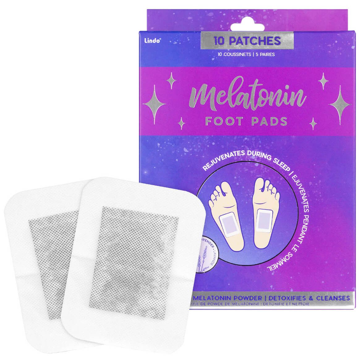 Melatonin Detoxifying Foot Pads, Set of 10 + '-' + 373325