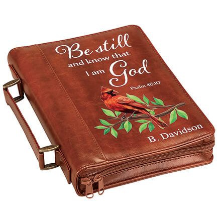 Personalized Cardinal Brown Bible Case-373334
