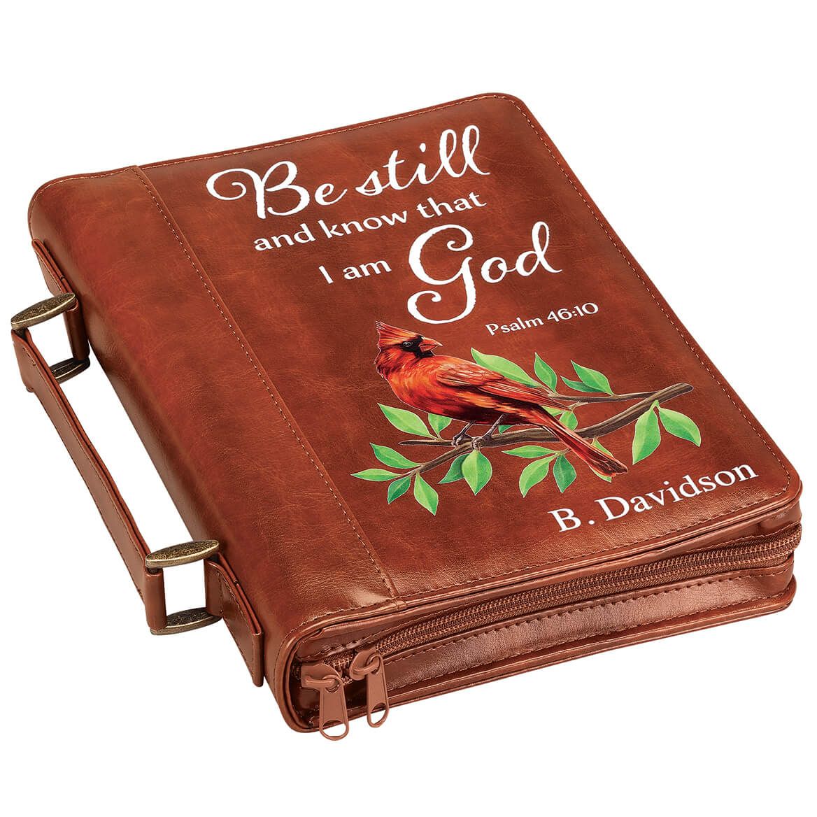 Personalized Cardinal Brown Bible Case + '-' + 373334