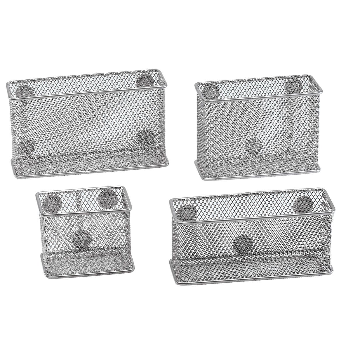 Magnetic Mesh Baskets, Set of 4 + '-' + 373398