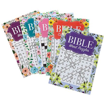 Flower Bible Word Puzzles, Set of 5-373534