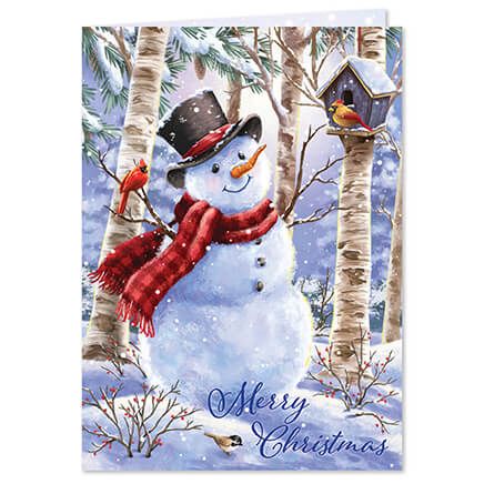 Personalized Snowman and Friends Christmas Cards, Set of 20-373666
