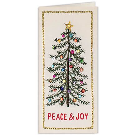Personalized Beaded Christmas Tree Card-373676