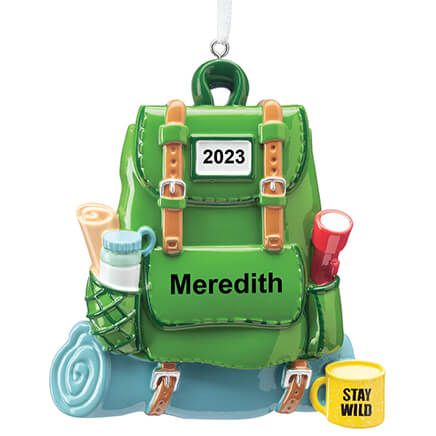 Personalized Backpacker Ornament-373686