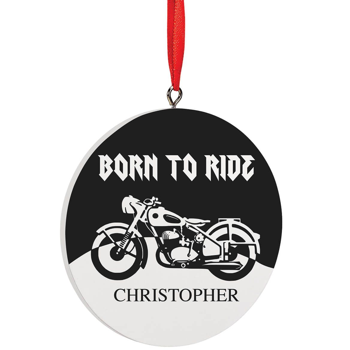 Personalized Born to Ride Ornament + '-' + 373807