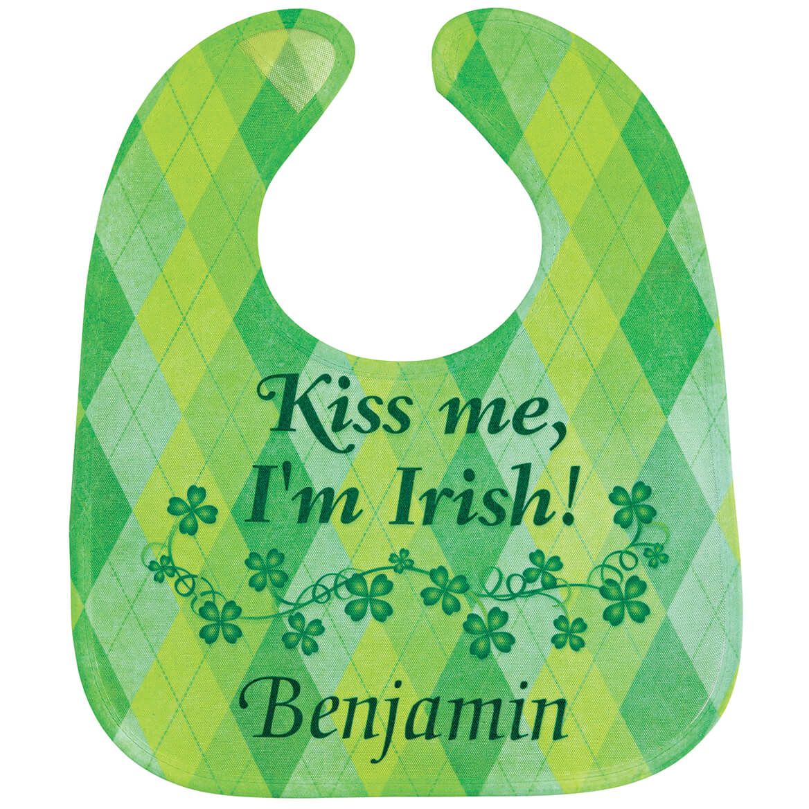 Personalized St. Patrick's Day Baby Bib + '-' + 373827