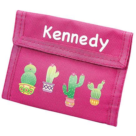 Personalized Children's Cactus-Themed Wallet-373904